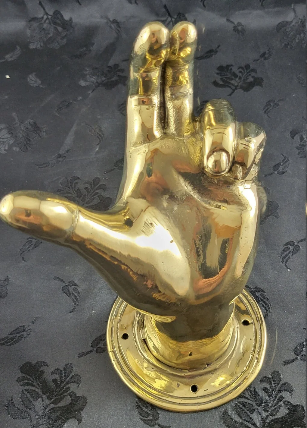Brass Hand Sculpture - Image 3