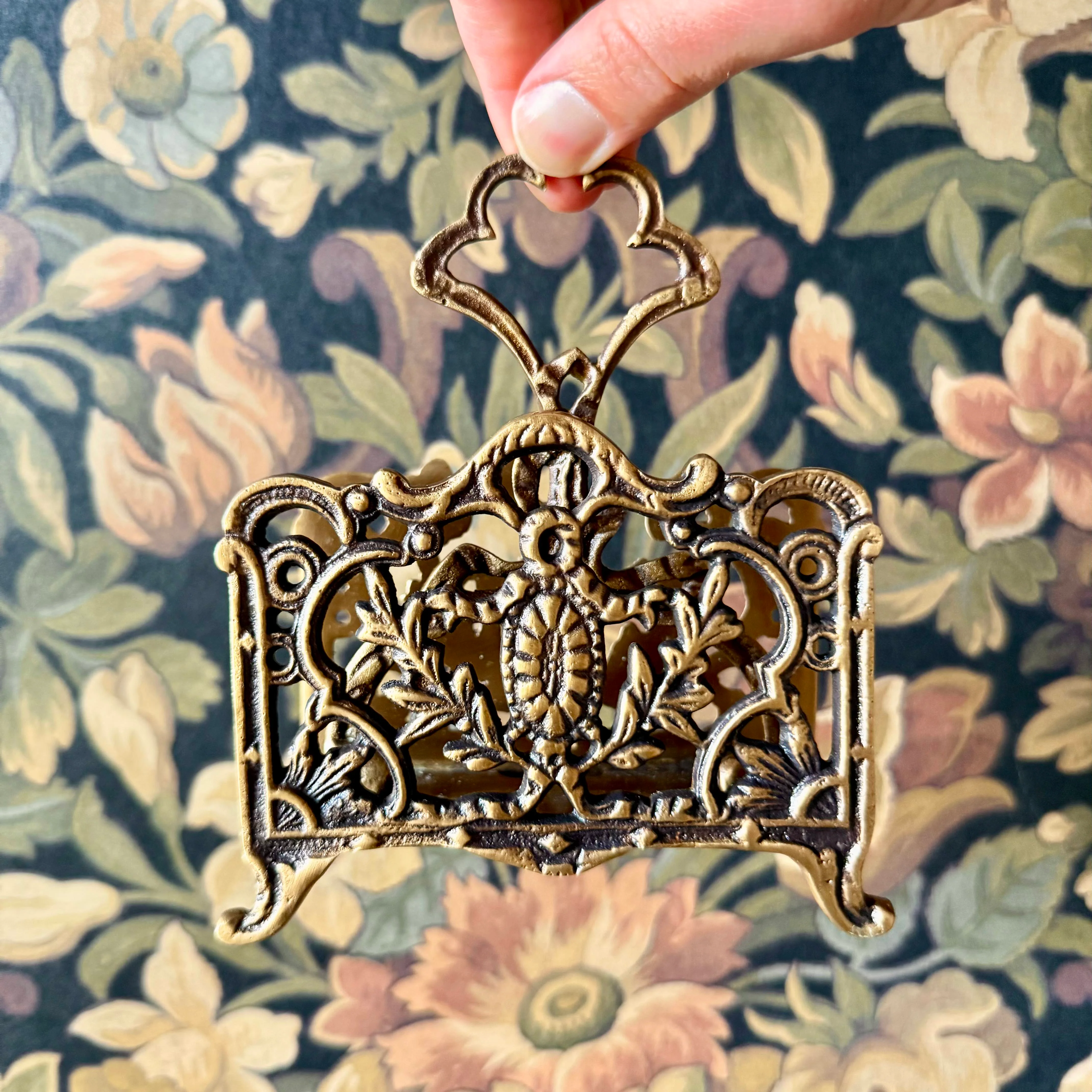 Brass Napkin & Letter Holder - Image 4