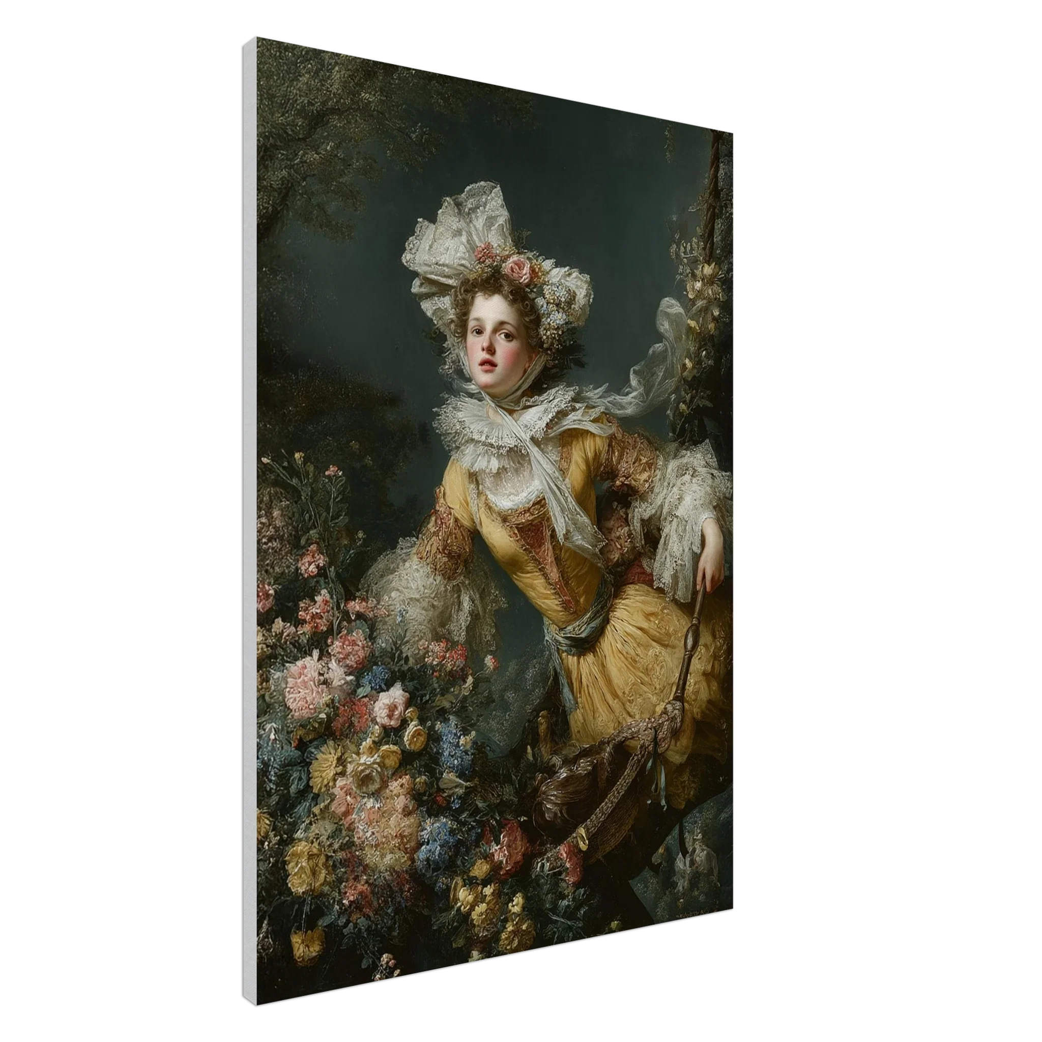 The Floral Swing - Canvas Art Print - Image 4