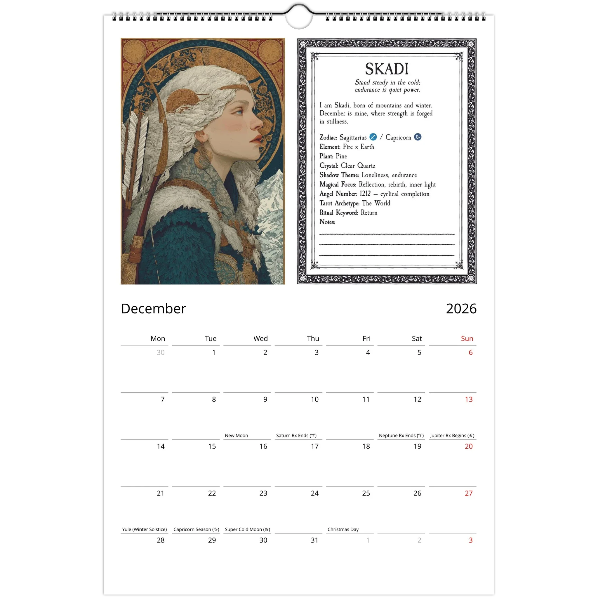 Witch's Almanac Calendar - 2026 - Image 3