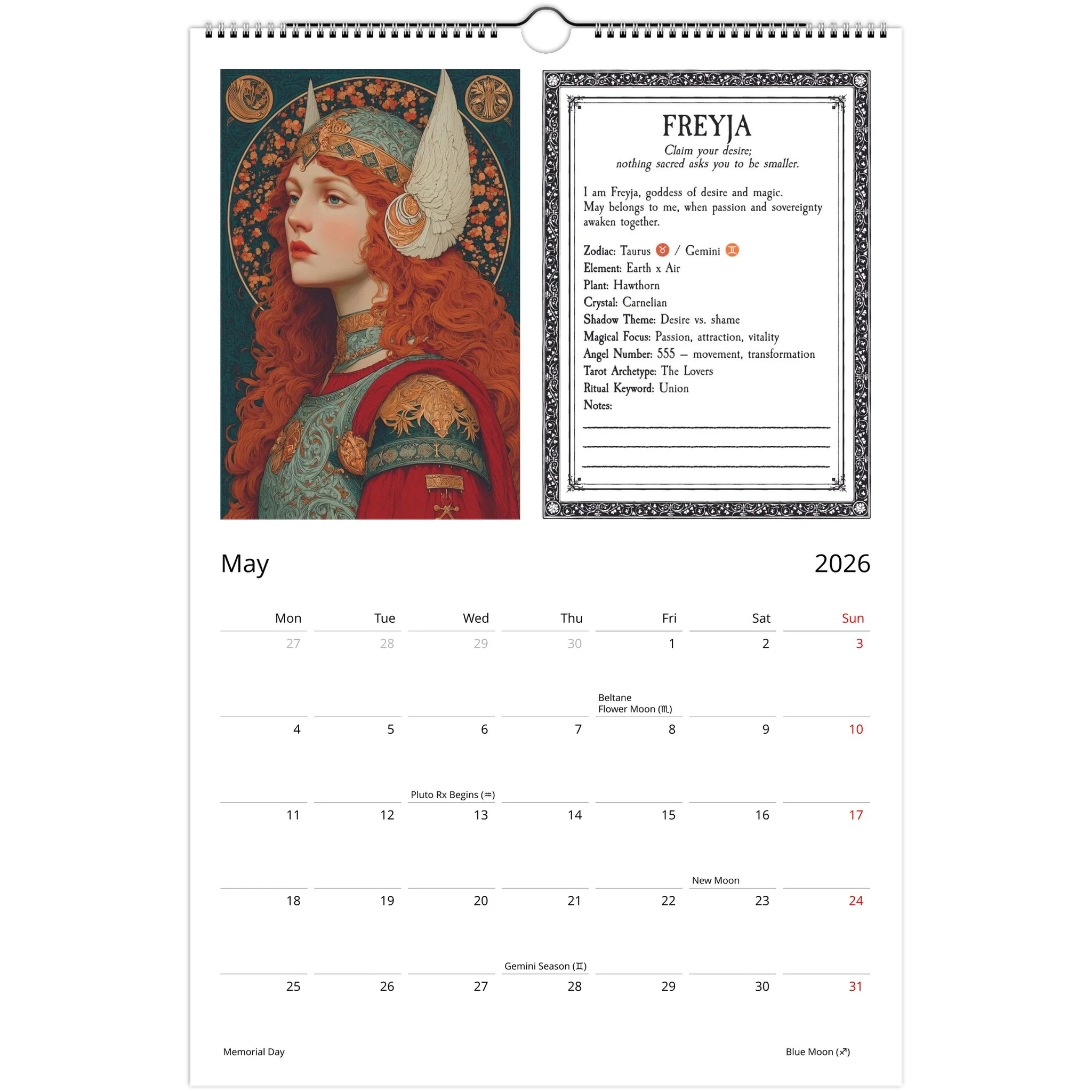 Witch's Almanac Calendar - 2026 - Image 5