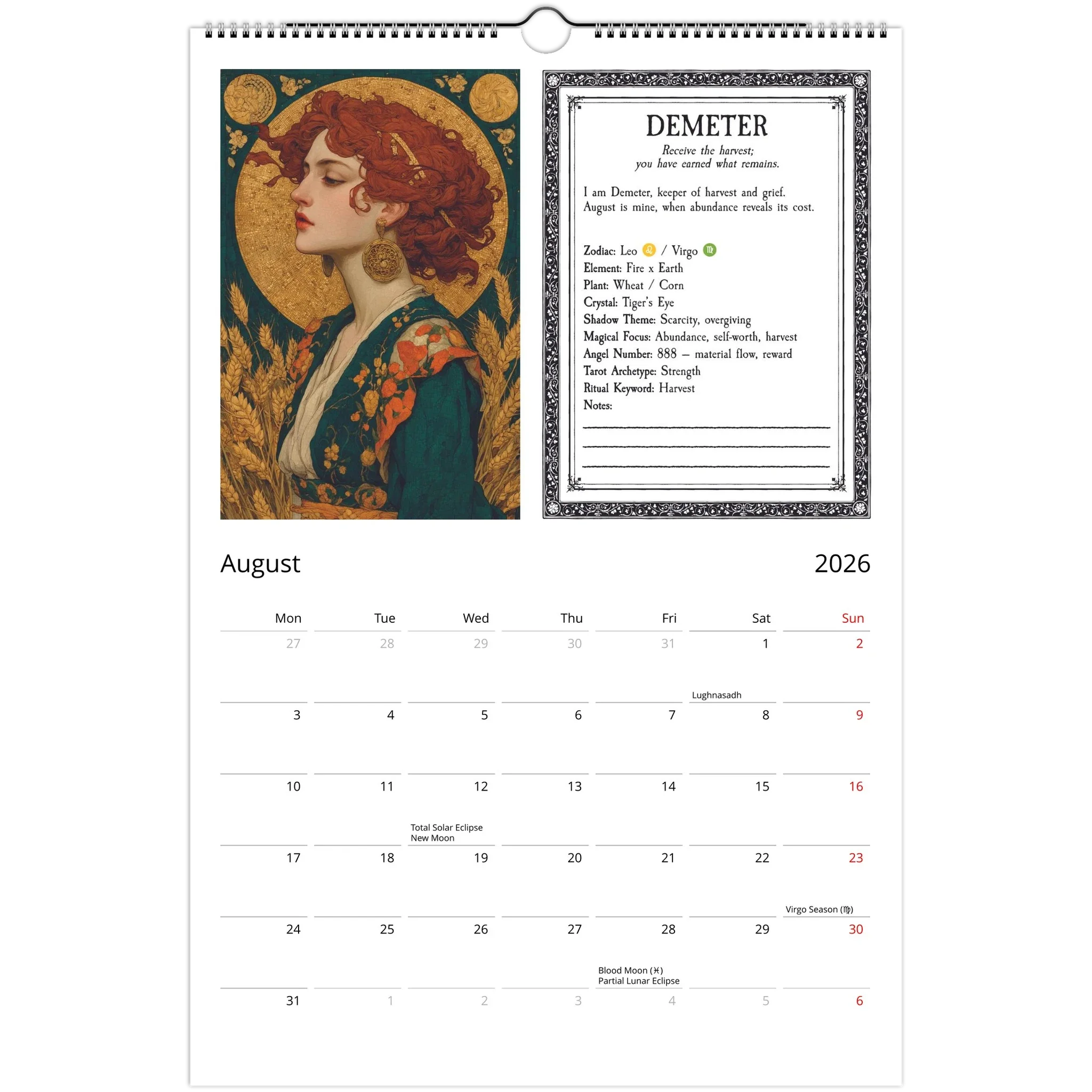 Witch's Almanac Calendar - 2026 - Image 6
