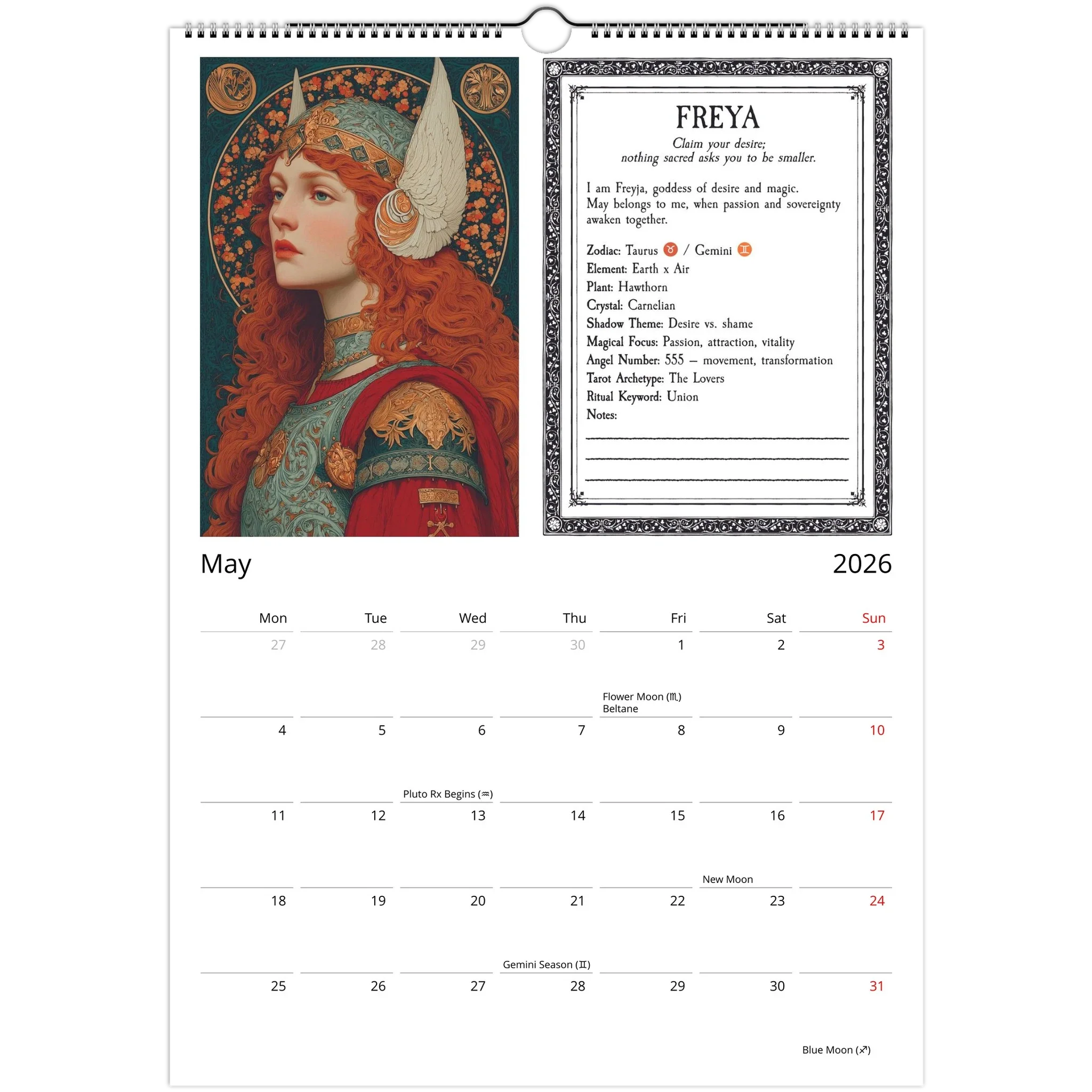 Witch's Almanac Calendar - 2026 - Image 3
