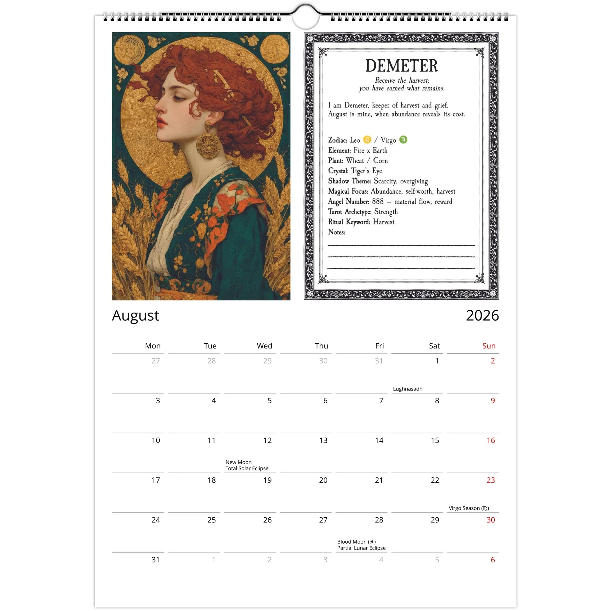 Witch's Almanac Calendar - 2026 - Image 4