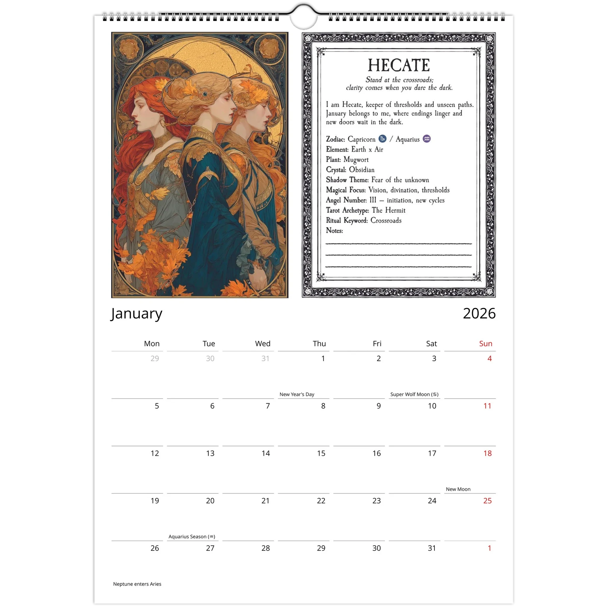 Witch's Almanac Calendar - 2026 - Image 6