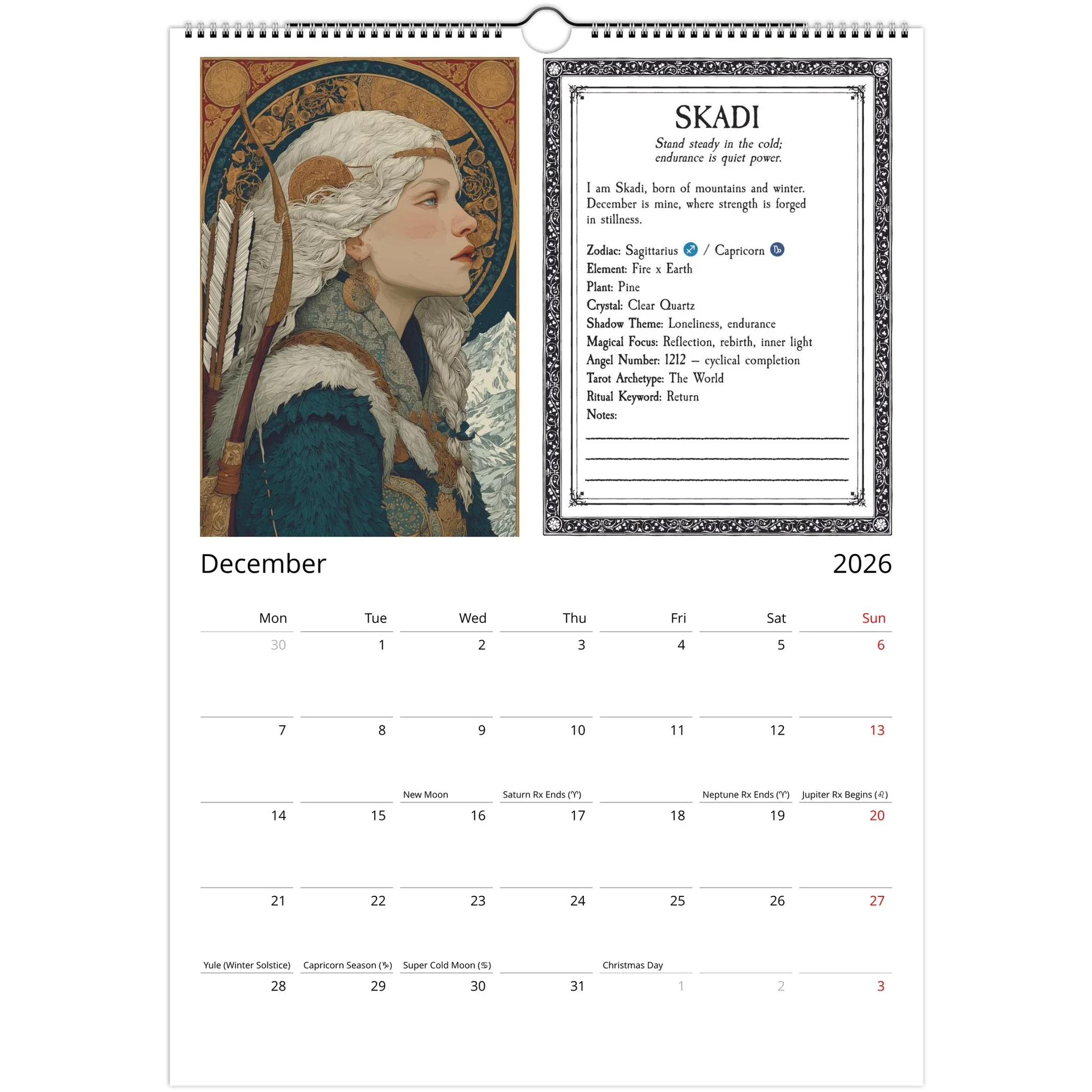 Witch's Almanac Calendar - 2026 - Image 7