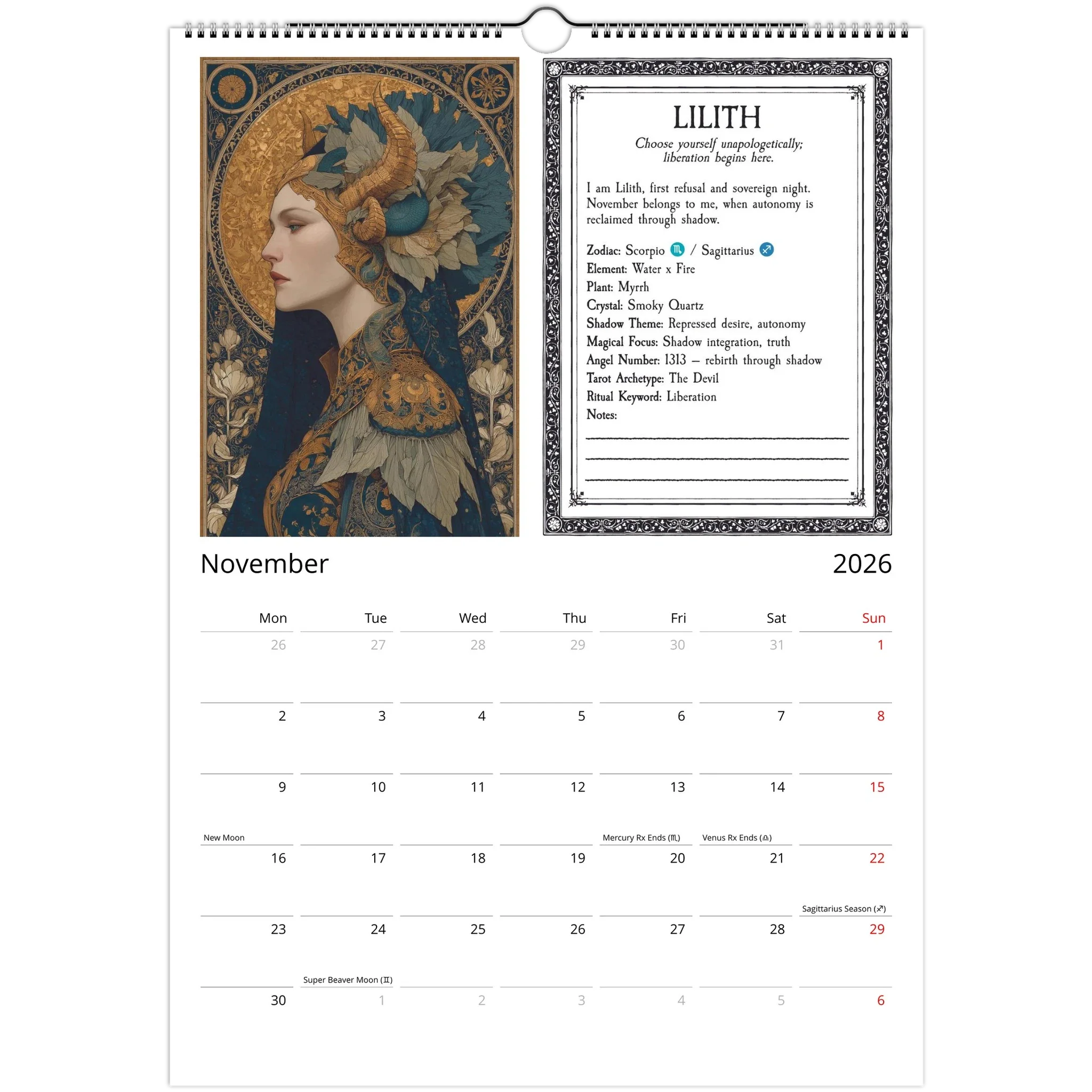 Witch's Almanac Calendar - 2026 - Image 8