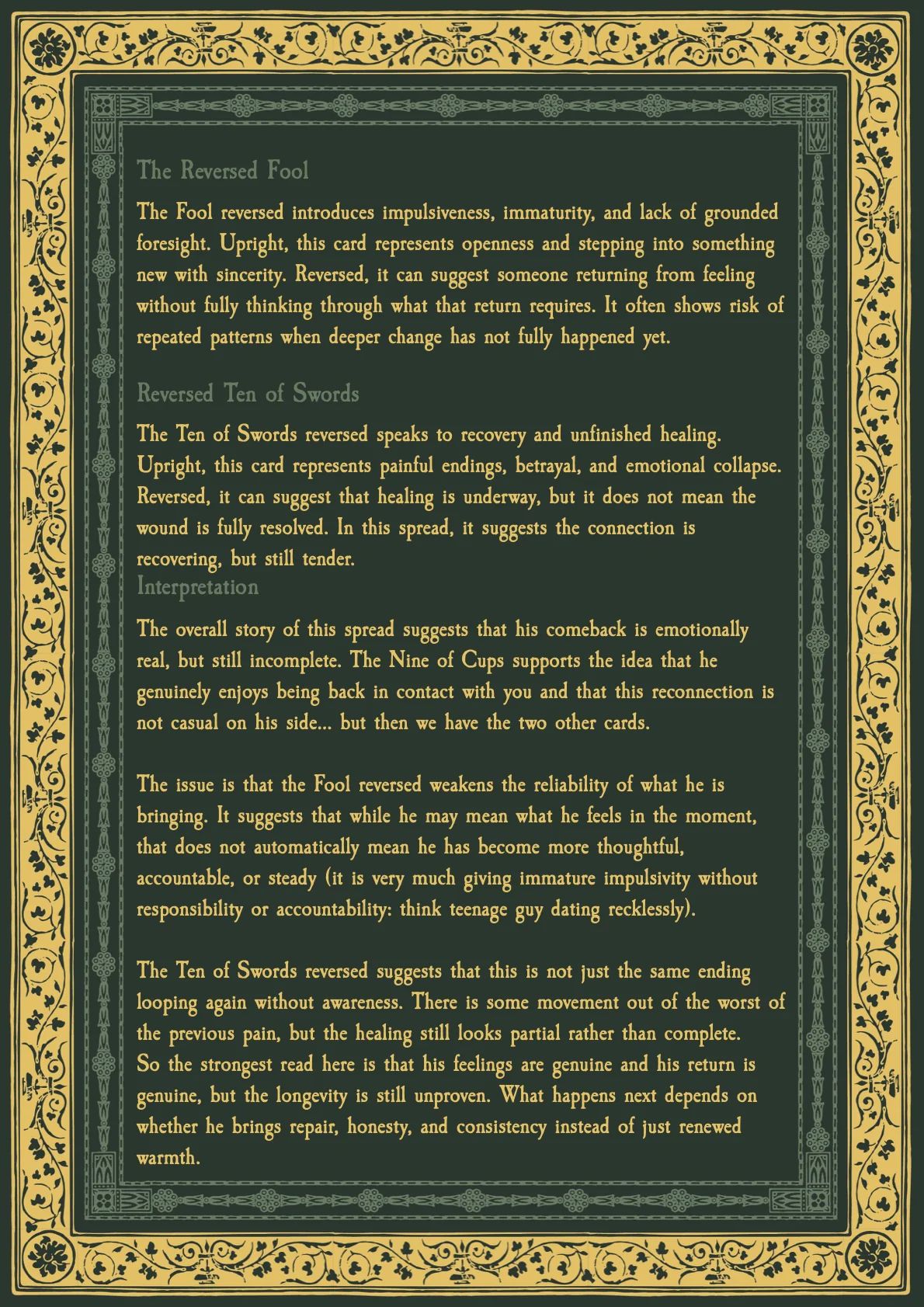 Written Tarot Session with Vix - Image 3