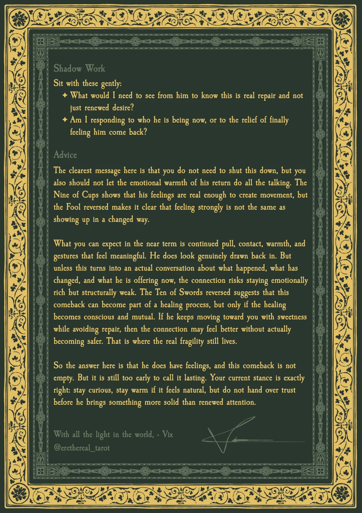 Written Tarot Session with Vix - Image 4